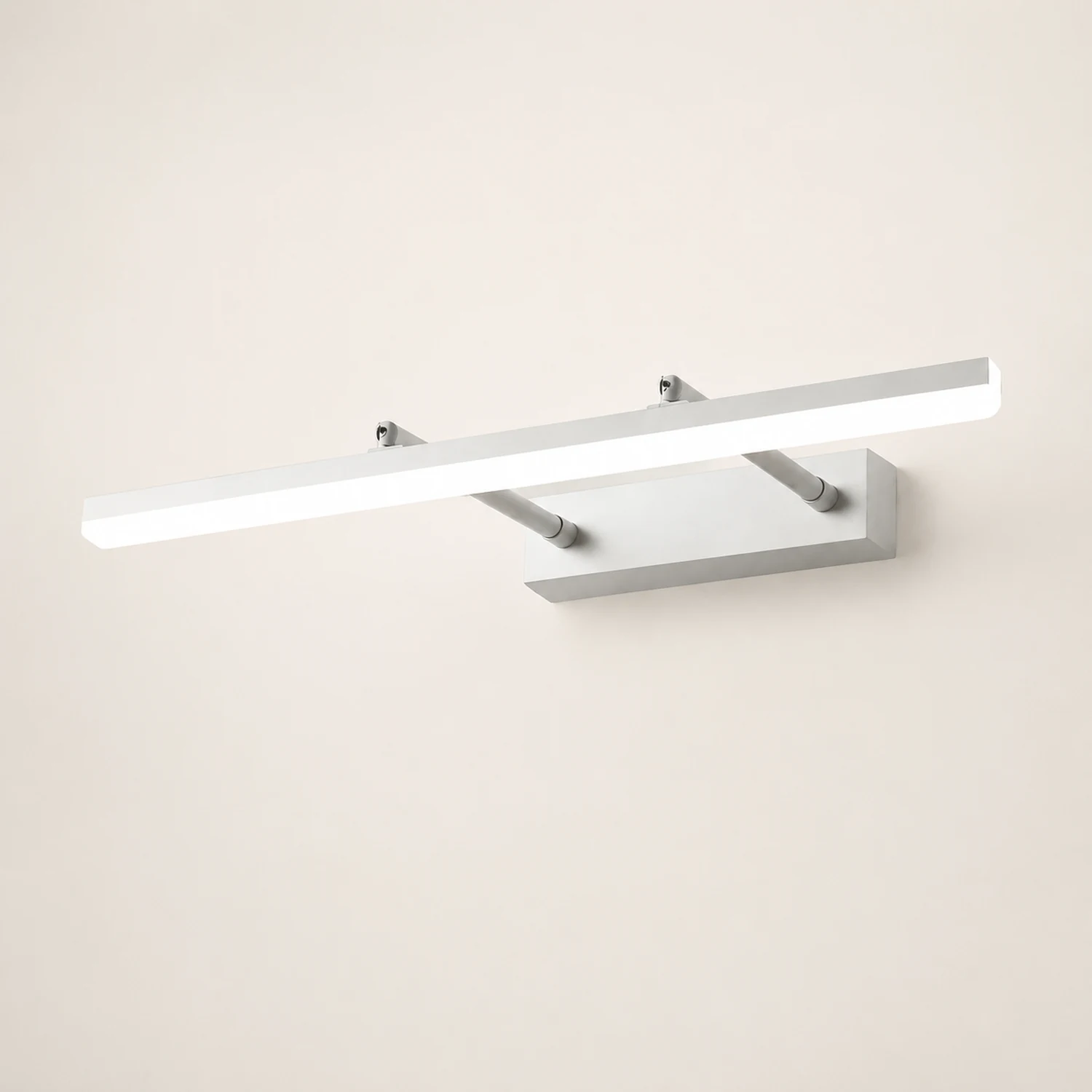 Edge Spiegelfront Waschtisch-Wandleuchte, 3 Farben, Metall, 41/50/60/70CM Lang - Lumpaz