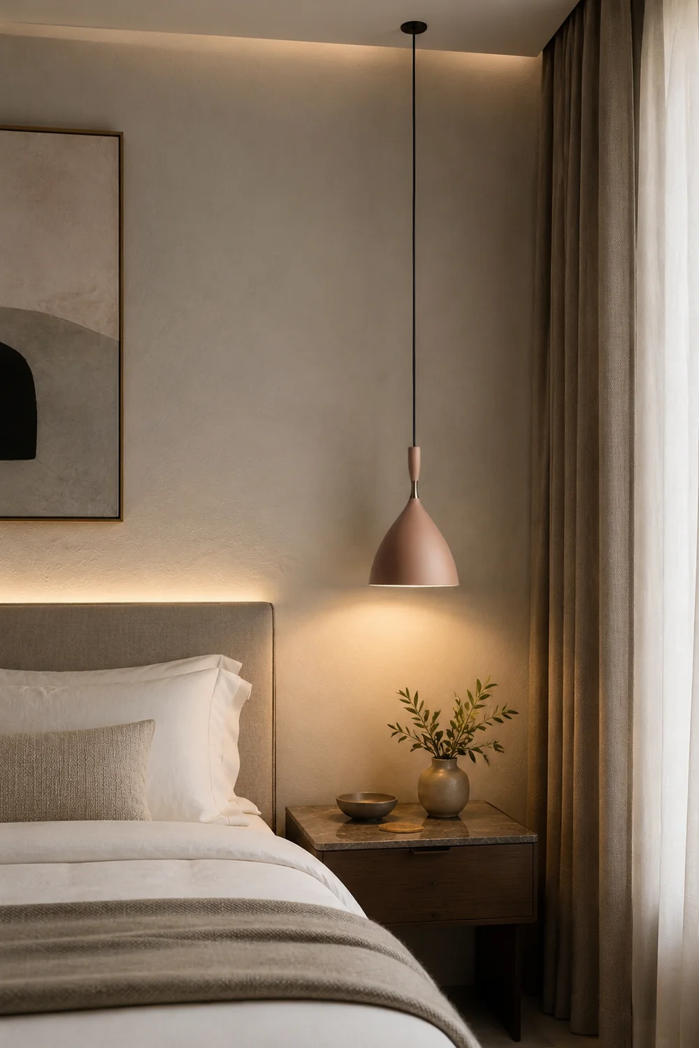 Morandi Pendellampe, 5 Farben, H 24.5CM - Lumpaz