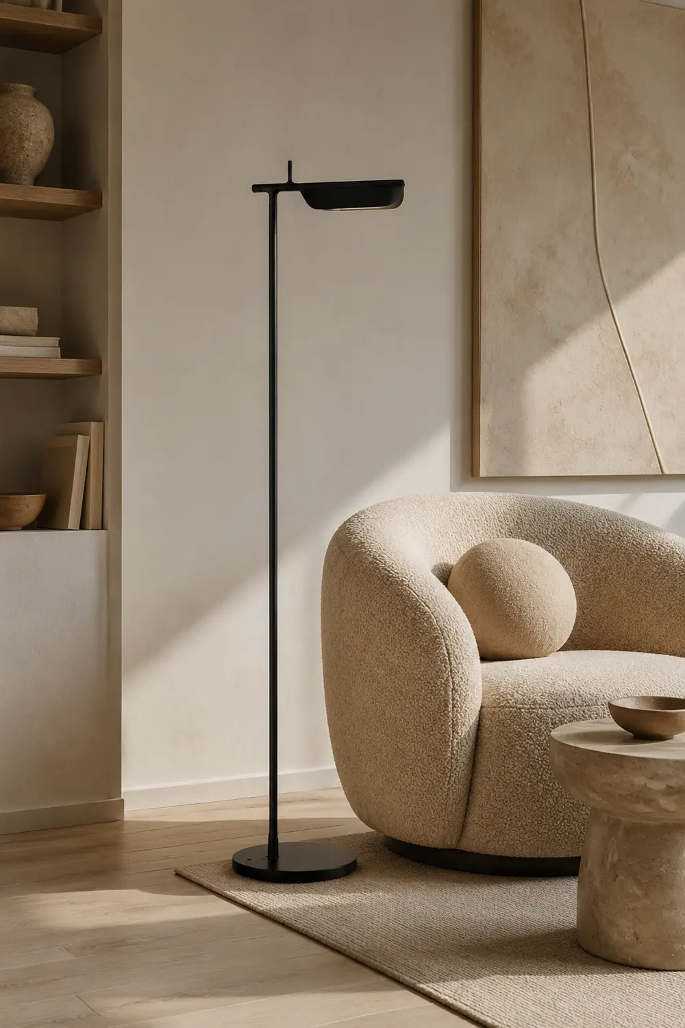 Edge Minimalistische Rechtwinklige Stehlampe, 150CM Lang - Lumpaz