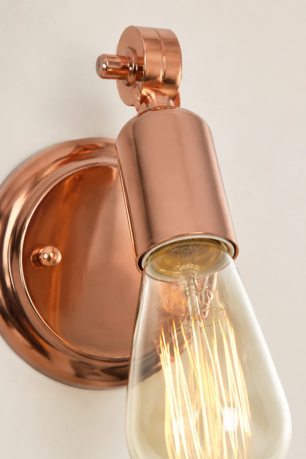 Alessio Bulb Rosafarbige Gold Wandleuchte - Lumpaz
