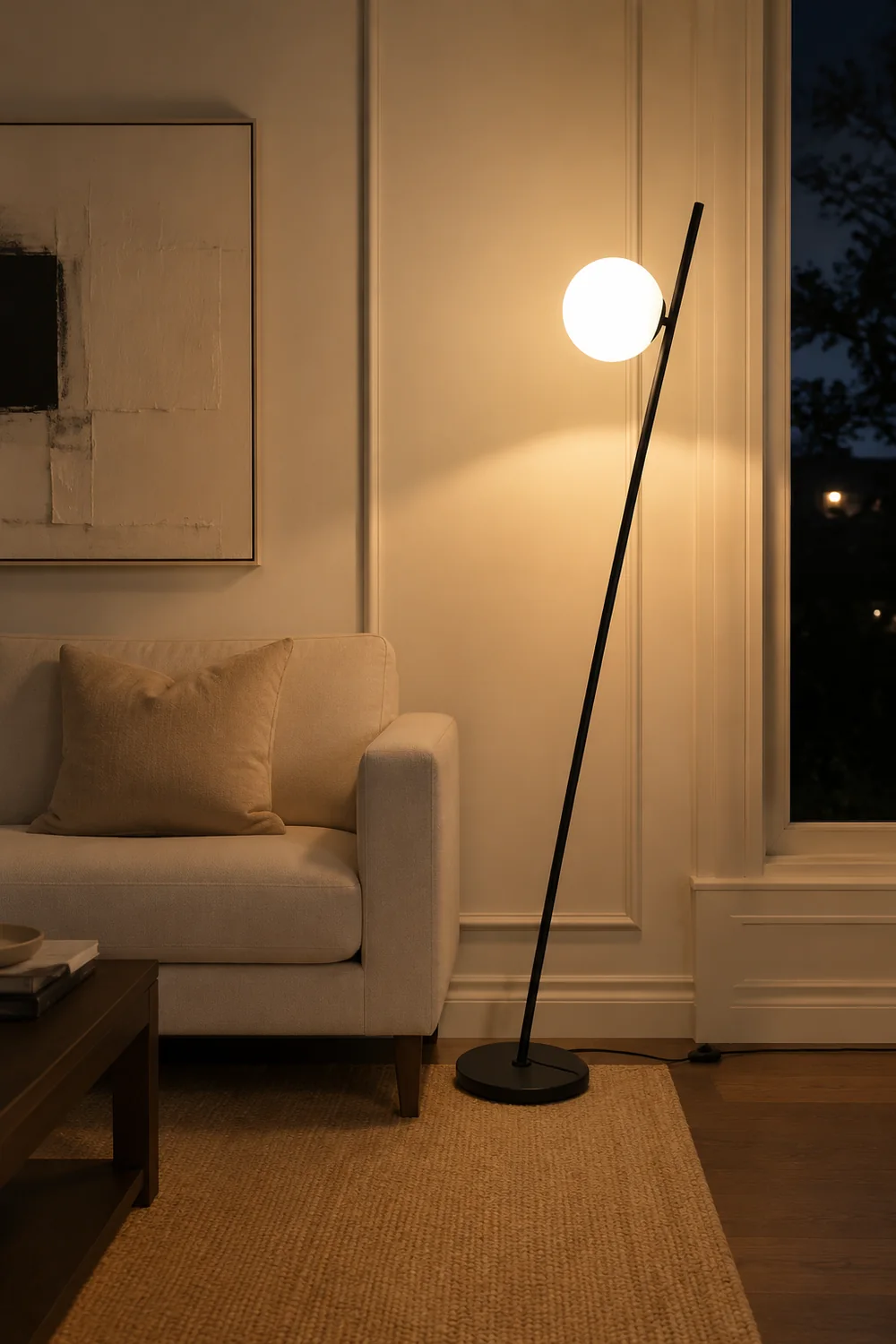Valentina Kugel Lineare Stehlampe, 160CM Lang - Lumpaz