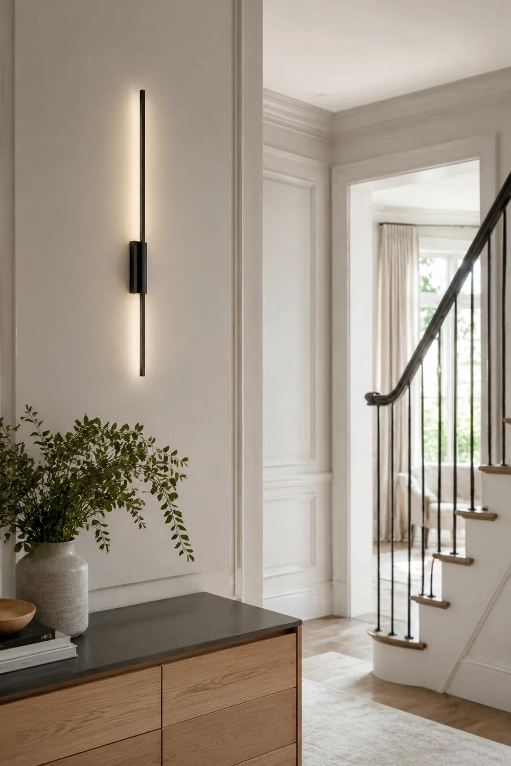 Edge Lineare Spiegelfront Waschtisch-Wandleuchte, 2 Farben & Stile, 61/80/100/120CM Lang - Lumpaz