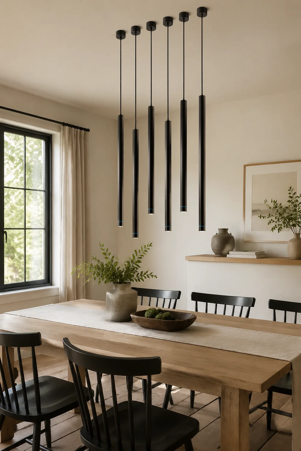 Edge Pendelleuchte Zylinderförmig, 2 Farben, 30CM/50CM/60CM Lang - Lumpaz