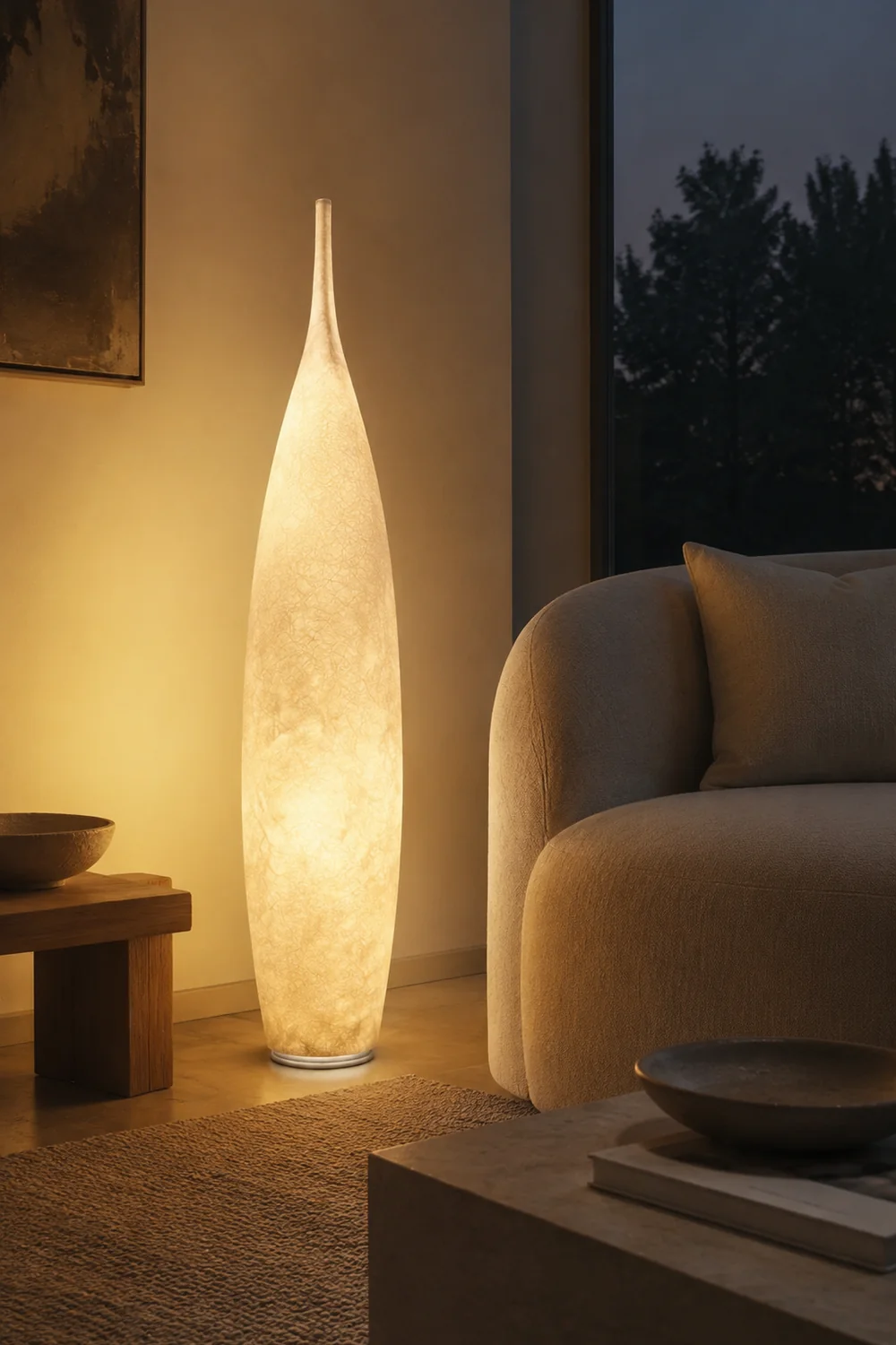 Byers Stehlampe, Harz, 4 Farben, 92/142CM Lang - Lumpaz