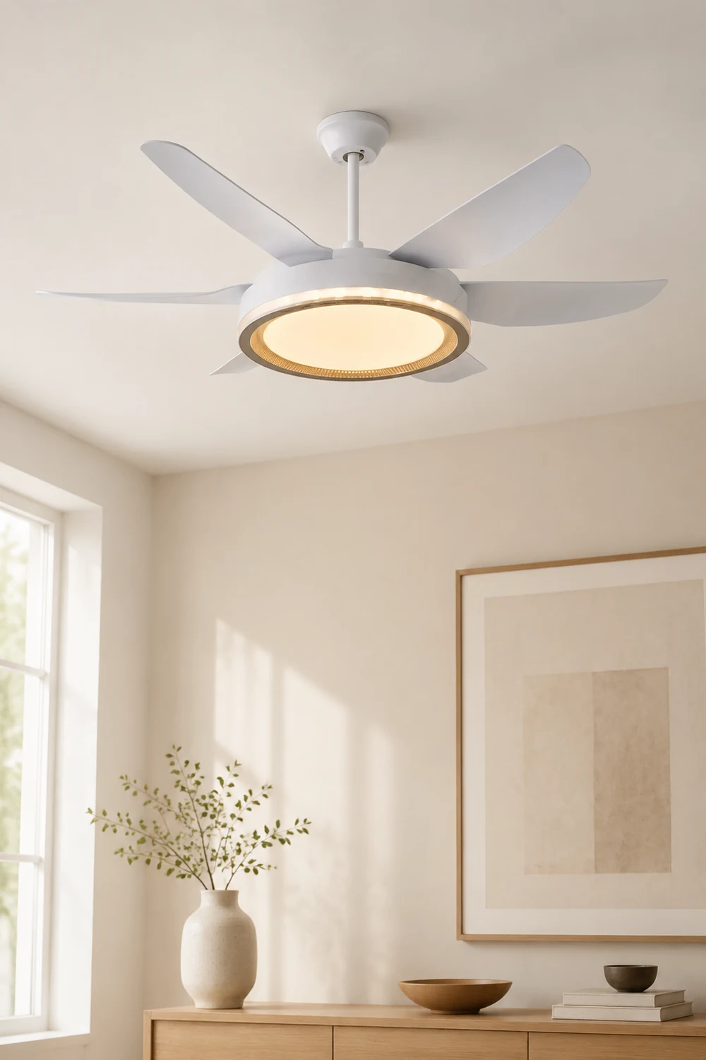 Haydn 6-Blatt-Deckenventilator mit Beleuchtung Grundlegend, ∅130CM - Lumpaz