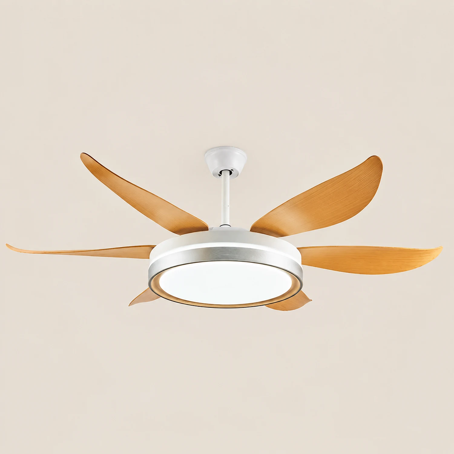 Haydn 6-Blatt-Deckenventilator mit Beleuchtung, 2 Farben, ∅130CM - Lumpaz