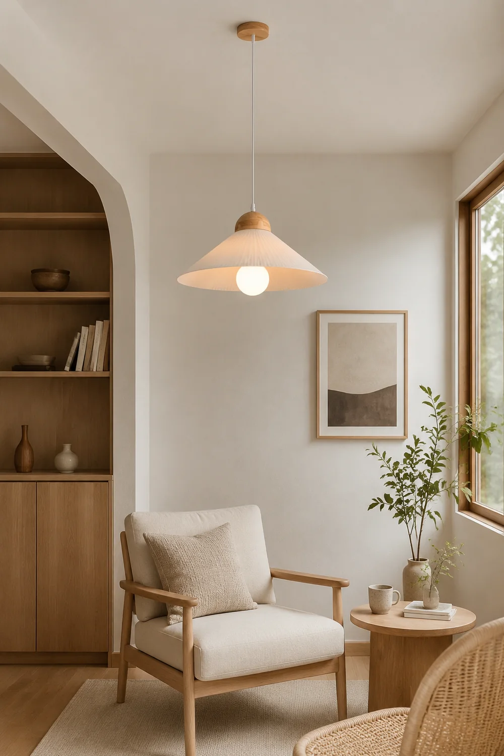 Ozaw Pendelleuchte Plissiert, ∅44CM - Lumpaz