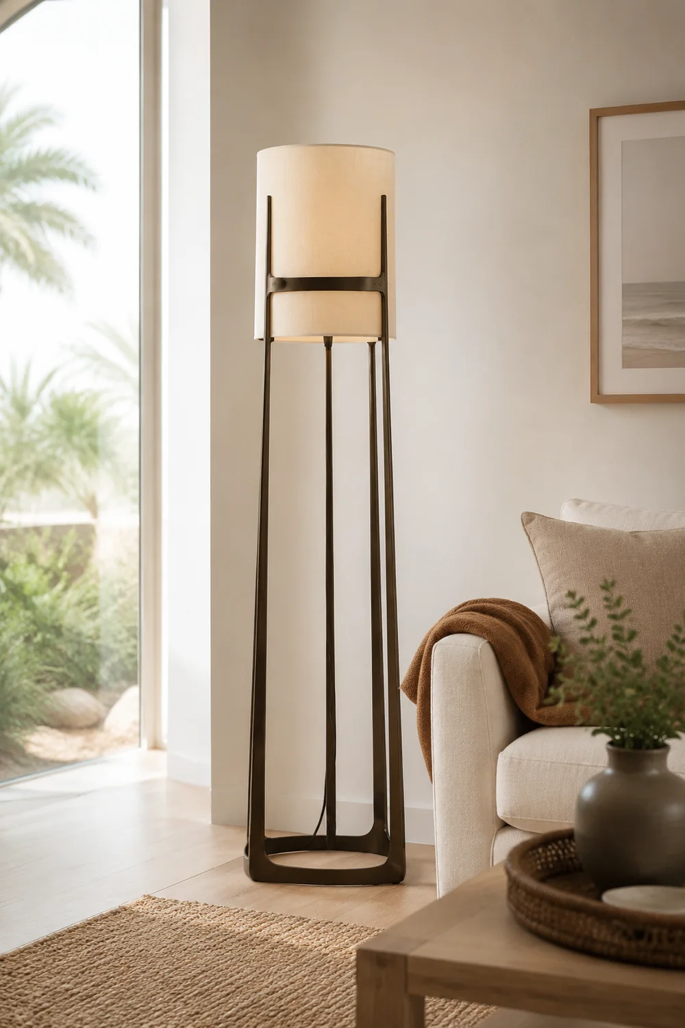 Eryn Moderne Stehleuchte, Metall, 160CM Lang - Lumpaz