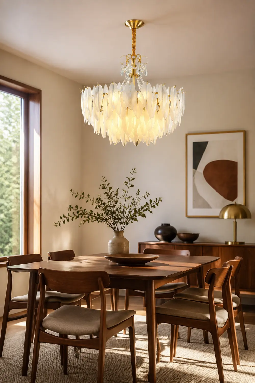 Kirsten Kronleuchter Perle Farbe Schaltbar Metall & Glas, ∅50/60/80CM - Lumpaz