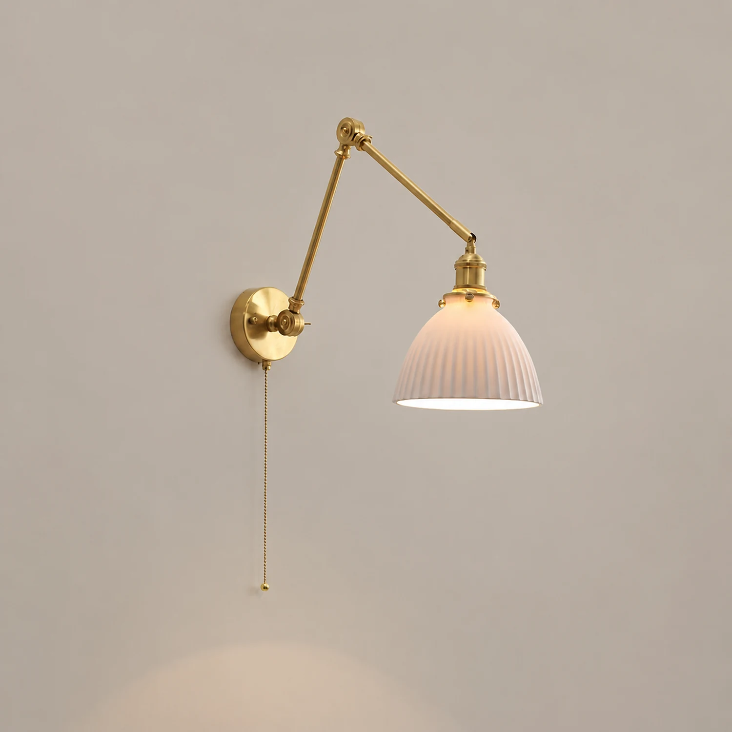 Carins Verstellbare Wandleuchte, Keramik & Metall, 4 Stil - Lumpaz