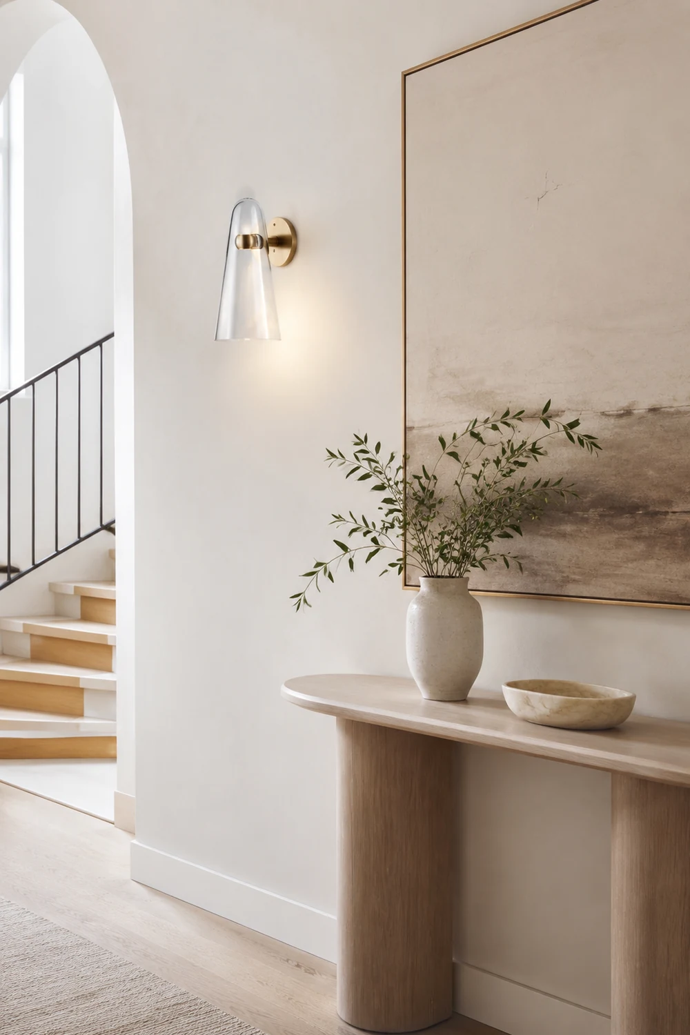 Blair Wandlampe, Glas & Metall, 25CM Lang - Lumpaz