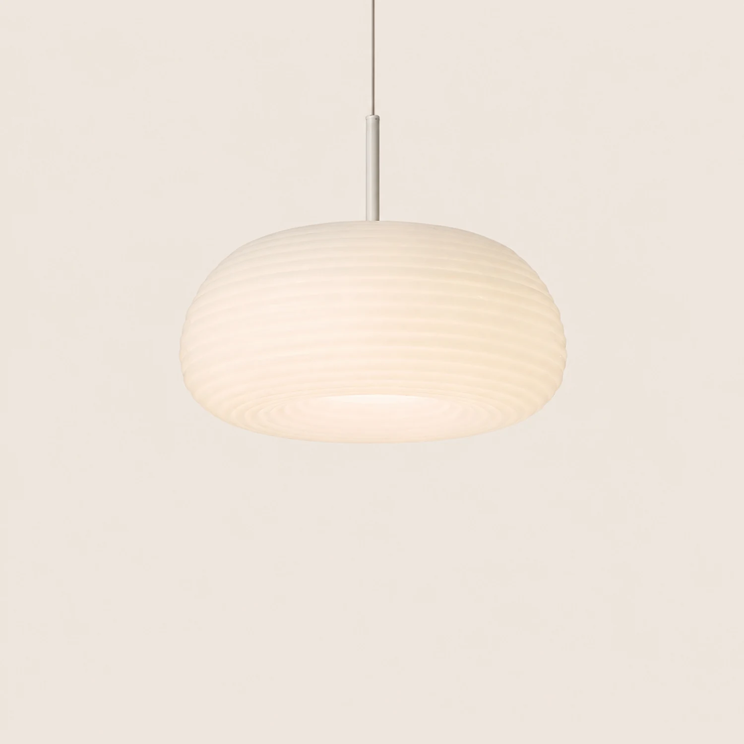 Morandi Pendelleuchte Weiß，Trommelförmig, ∅20CM/35CM/50CM - Lumpaz