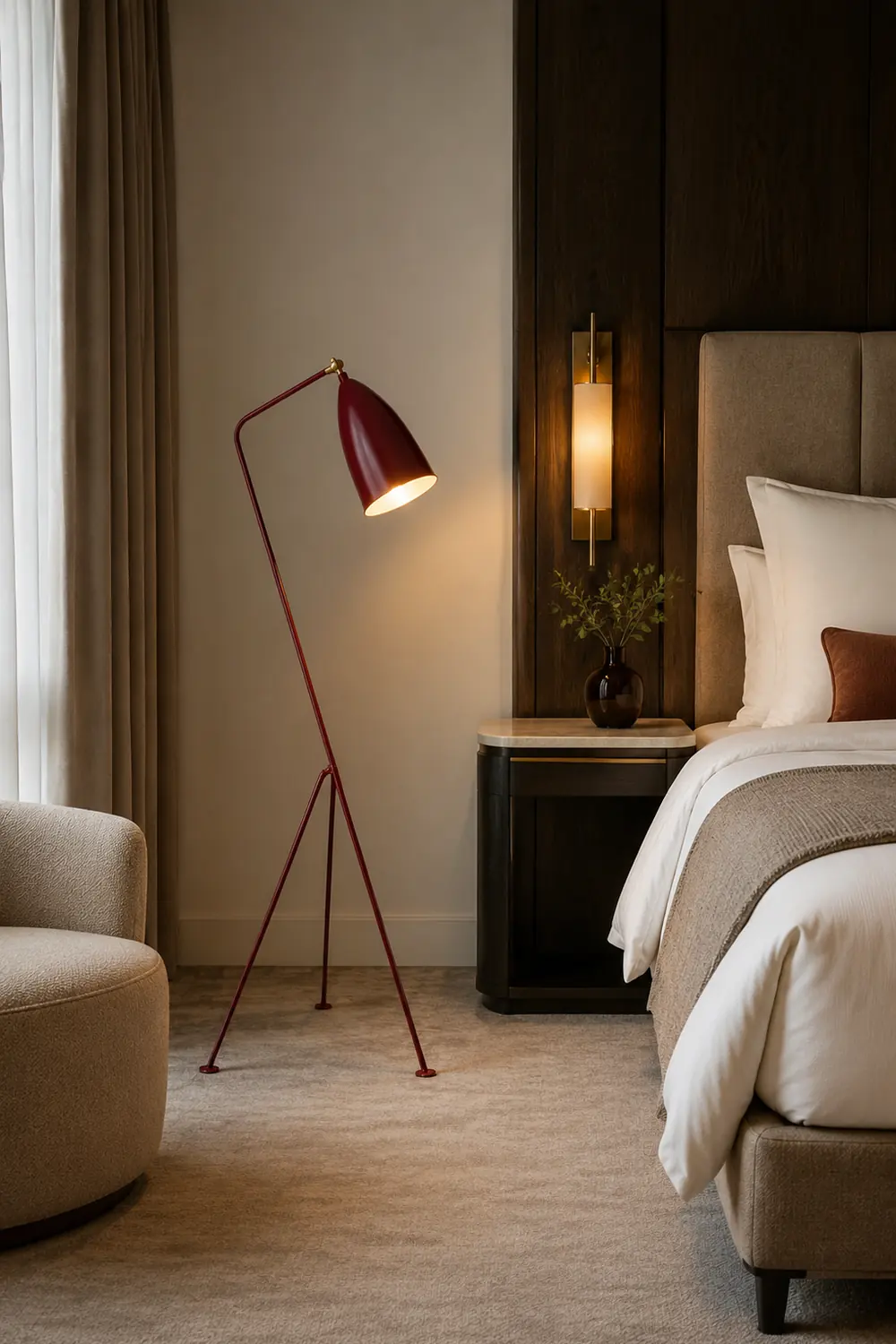 Morandi Stehlampe, Metall, 5 Farben, 50CM Lang - Lumpaz