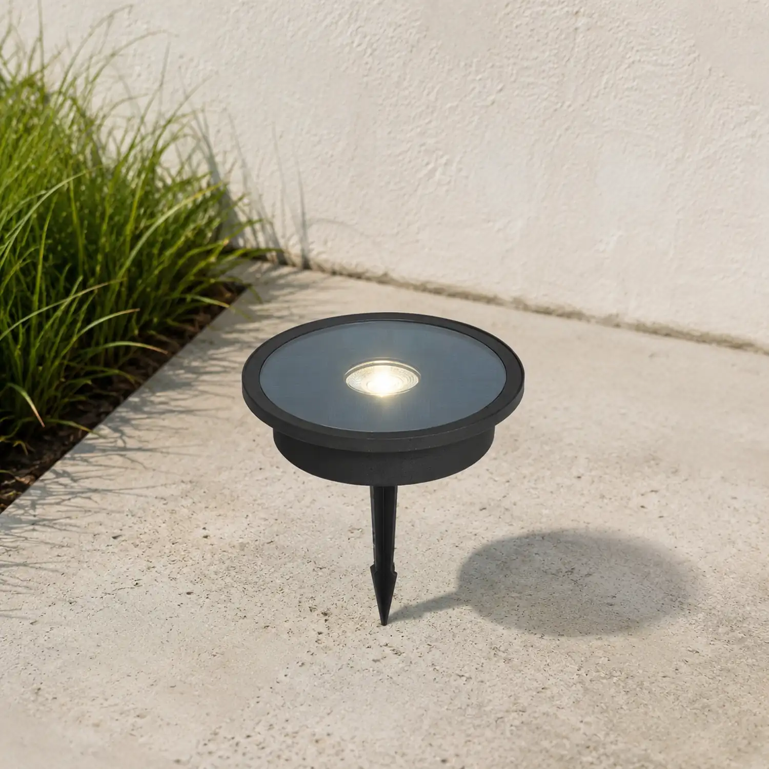 Orr Solar Außen-Treppenleuchte/Bodeneinbaustrahler Schwarz, ∅16/17CM - Lumpaz