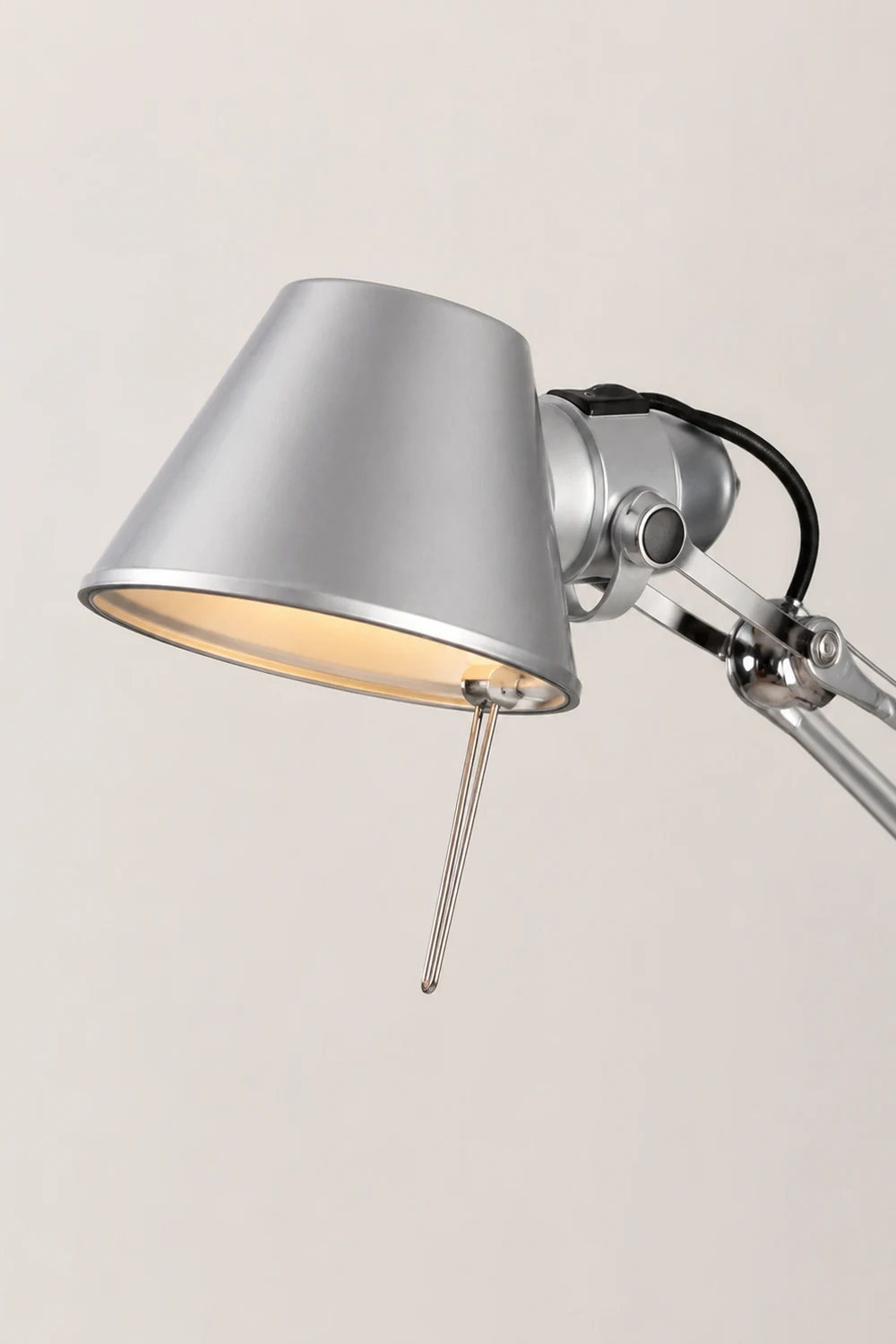 Brady Silber Verstellbare Wandleuchte, Metall, 50CM Lang - Lumpaz