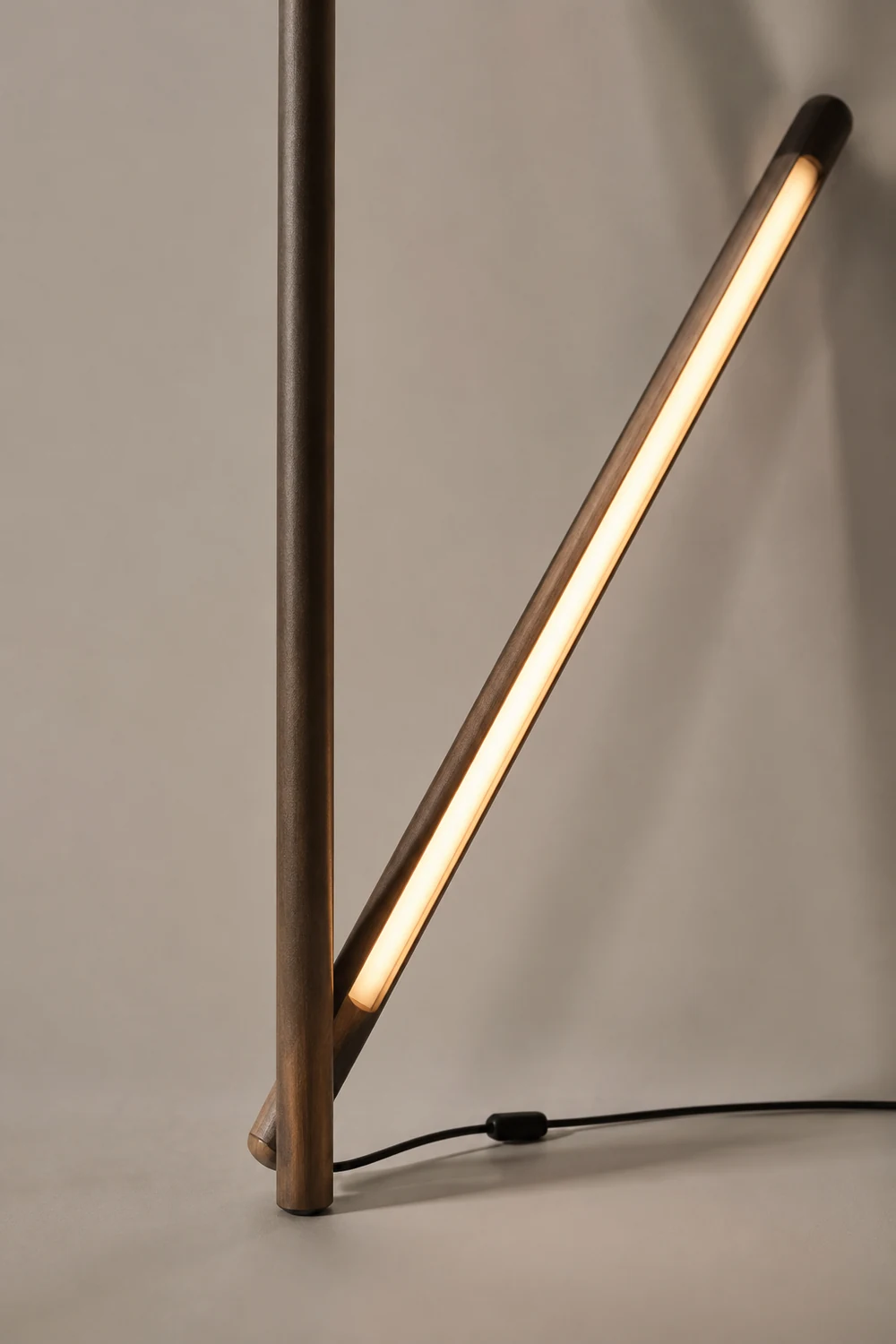 Ozawa Lineare Stehlampe, Holz & Acryl, 3 Farben, 119CM Lang - Lumpaz