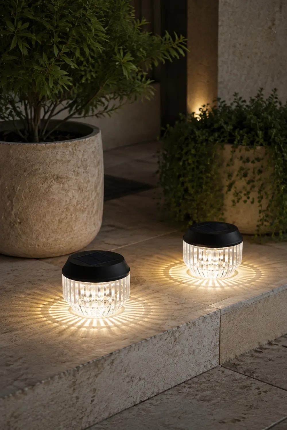 Orr Tischlampe Außenbereich Solar  2 Stück, ∅11CM - Lumpaz