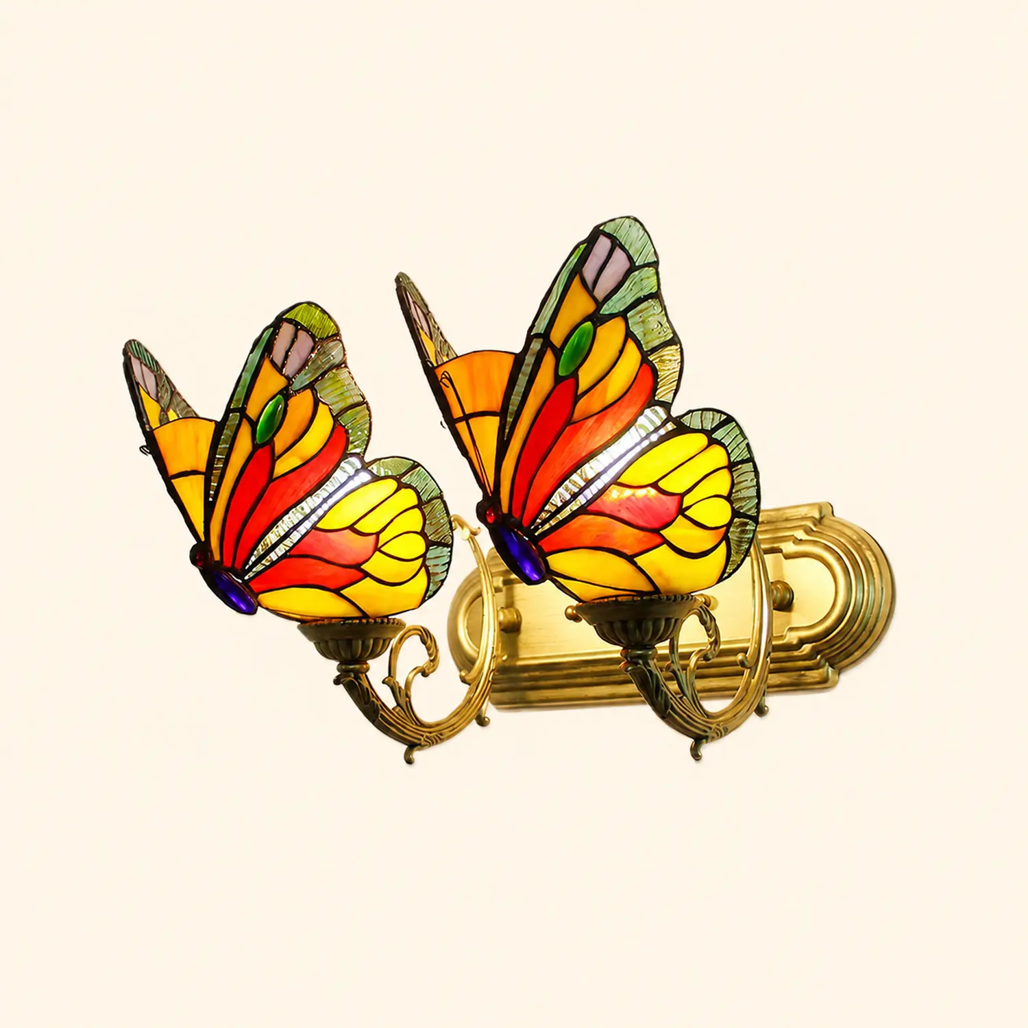 Kady Schmetterling Wandleuchte, 1/2/3-flammig, 4 Farben - Lumpaz