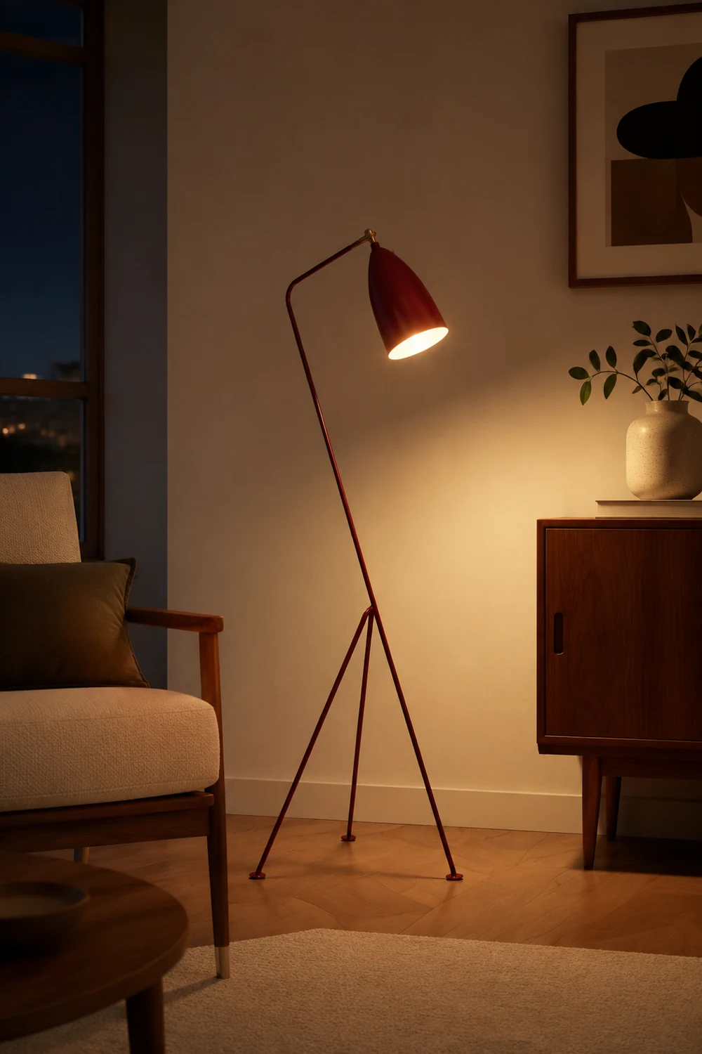 Morandi Stehlampe, Metall, 5 Farben, 50CM Lang - Lumpaz