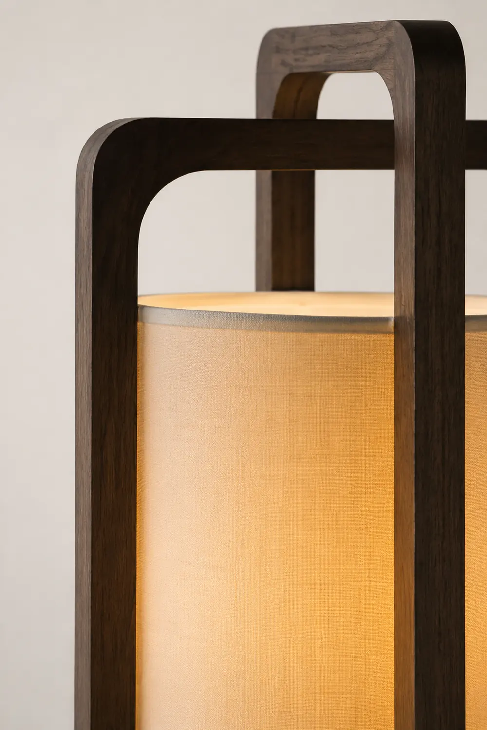 Ozawa Rechteckige Stehleuchte, Holz, ∅20/32CM Lang - Lumpaz
