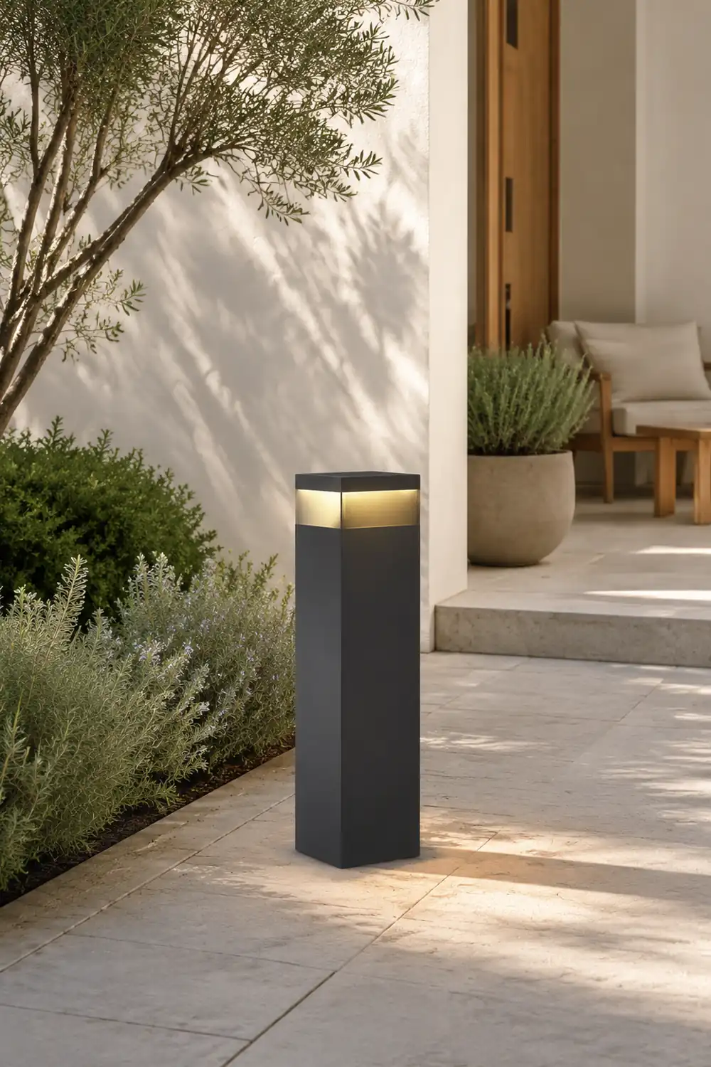Pena Außen-Wegeleuchte Rechteckig, Solar, 65CM Lang - Lumpaz