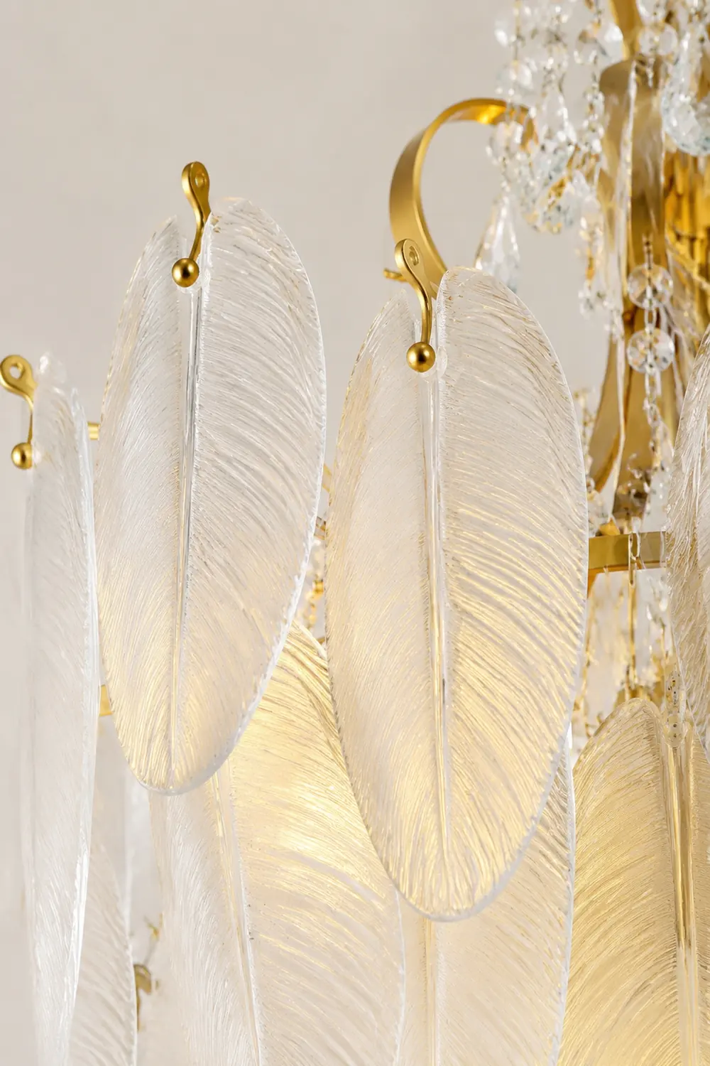 Kirsten Kronleuchter Perle Farbe Schaltbar Metall & Glas, ∅50/60/80CM - Lumpaz