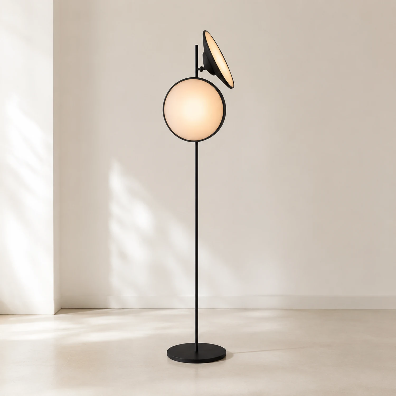 Salgado Trompete Stehlampe, Metall, 2-flammig, 165CM Lang - Lumpaz