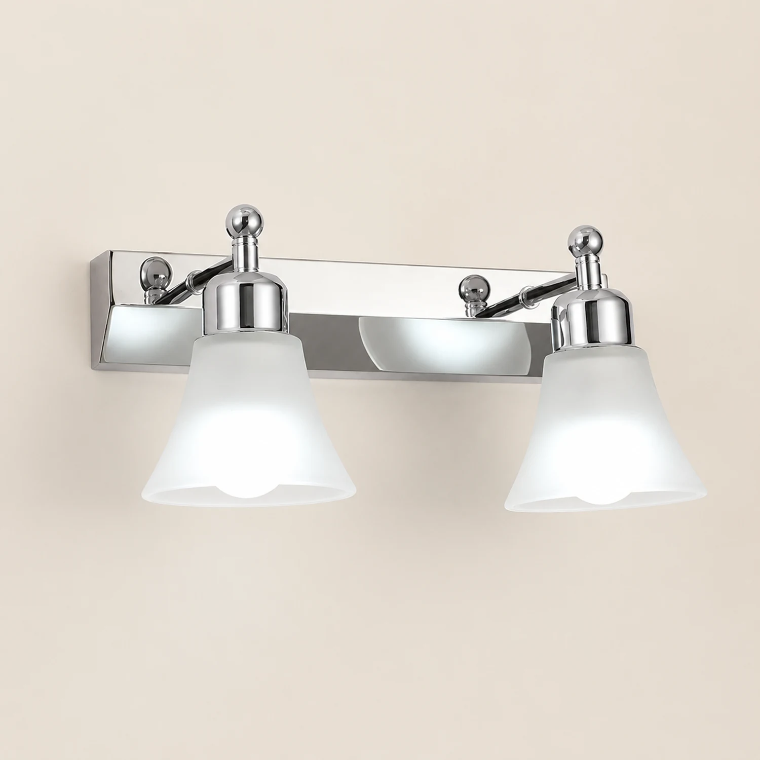Leigh Nordic Mirror Front Vanity Wandleuchte, 2/3/4-flammig, 30/46/58CM Lang - Lumpaz