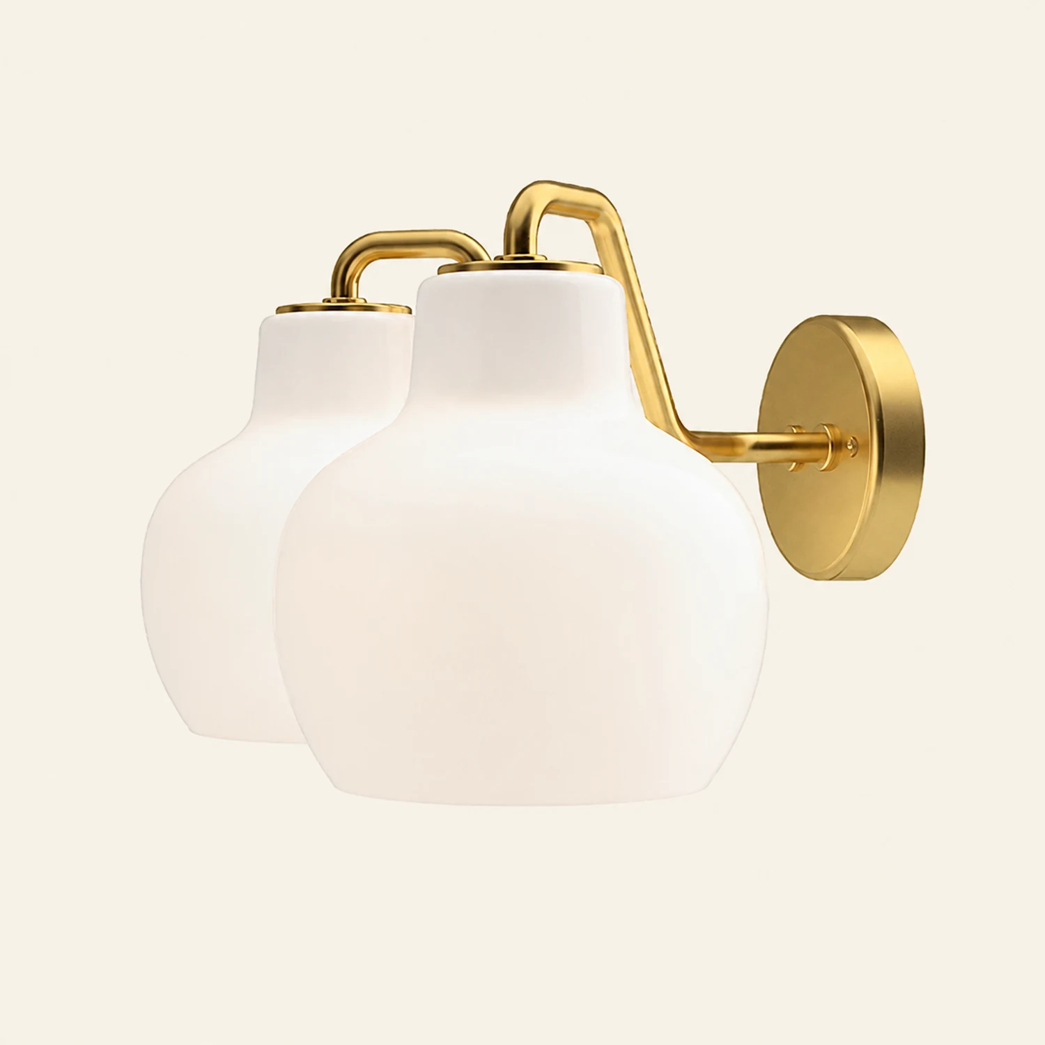 Hailie Kuppel Spiegelfront Waschtisch-Wandleuchte, 1/2-flammig, ∅28/43CM - Lumpaz