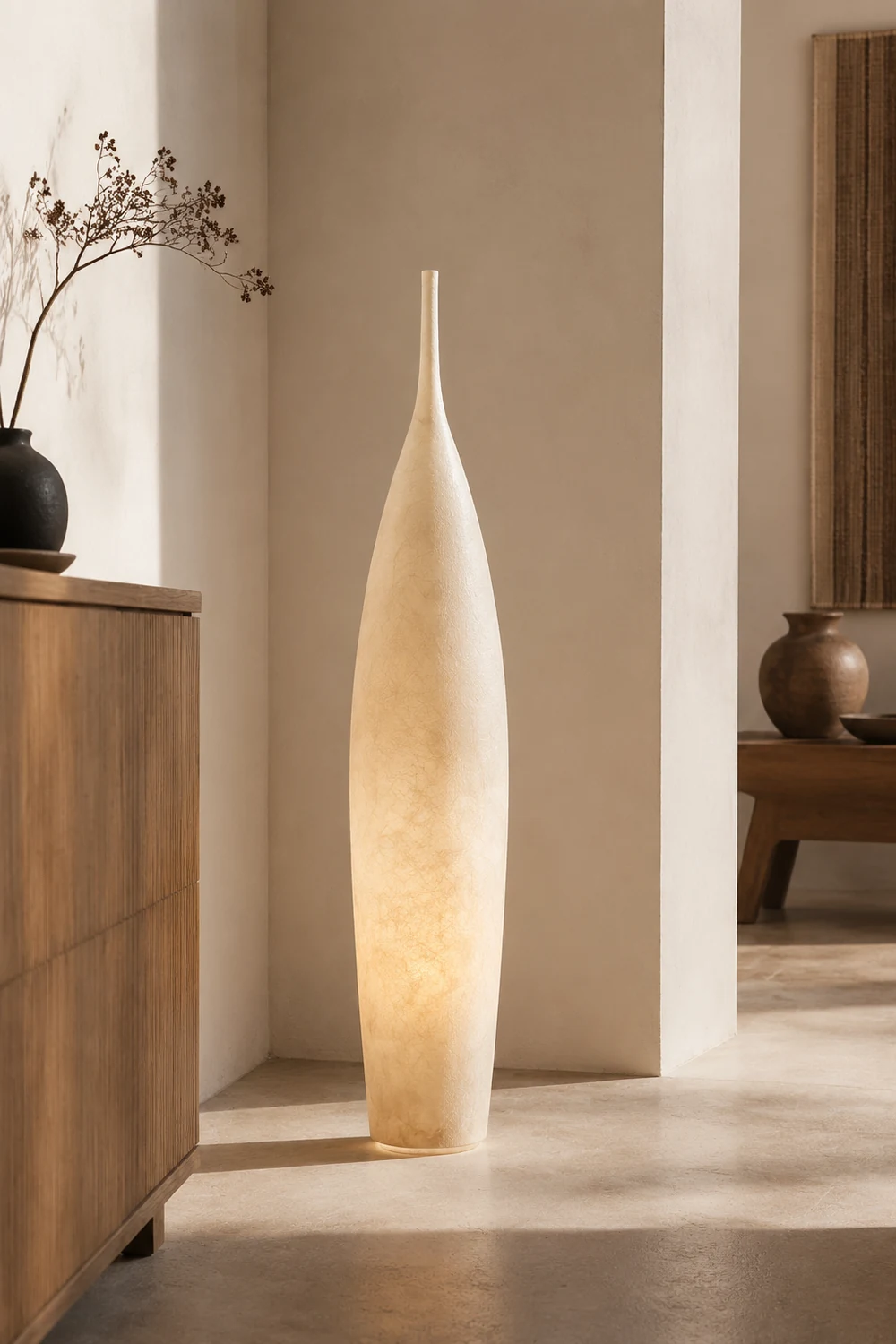 Byers Stehlampe, Harz, 4 Farben, 92/142CM Lang - Lumpaz