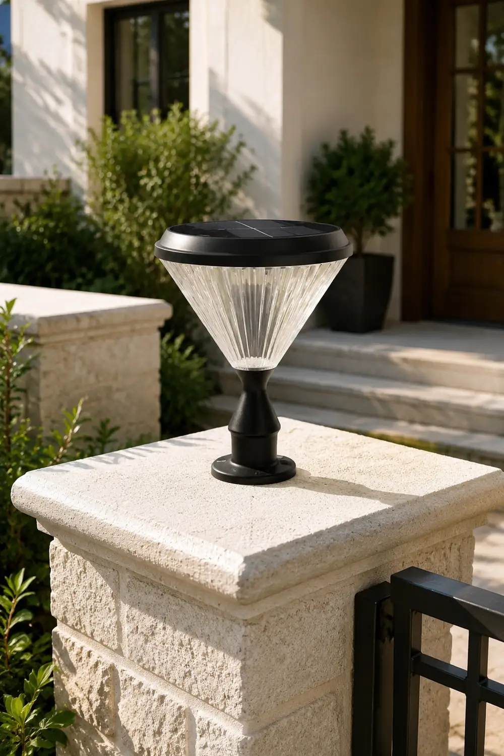 Riley Außensockelleuchte Diamantform, Solar, 33CM Lang - Lumpaz