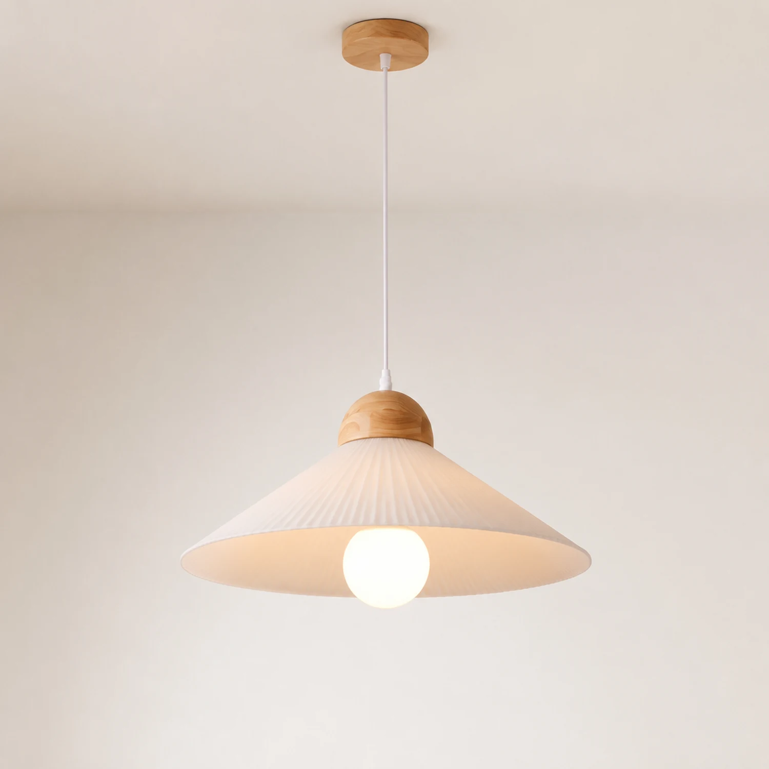 Ozaw Pendelleuchte Plissiert, ∅44CM - Lumpaz