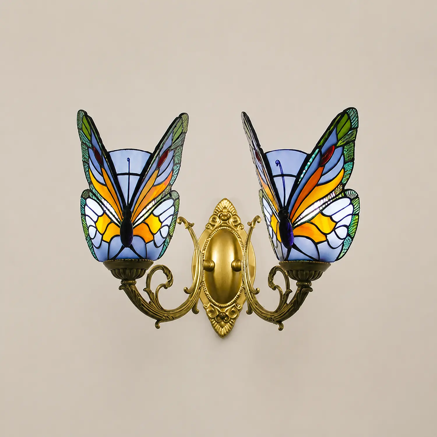 Kady Schmetterling Wandleuchte, 1/2/3-flammig, 4 Farben - Lumpaz