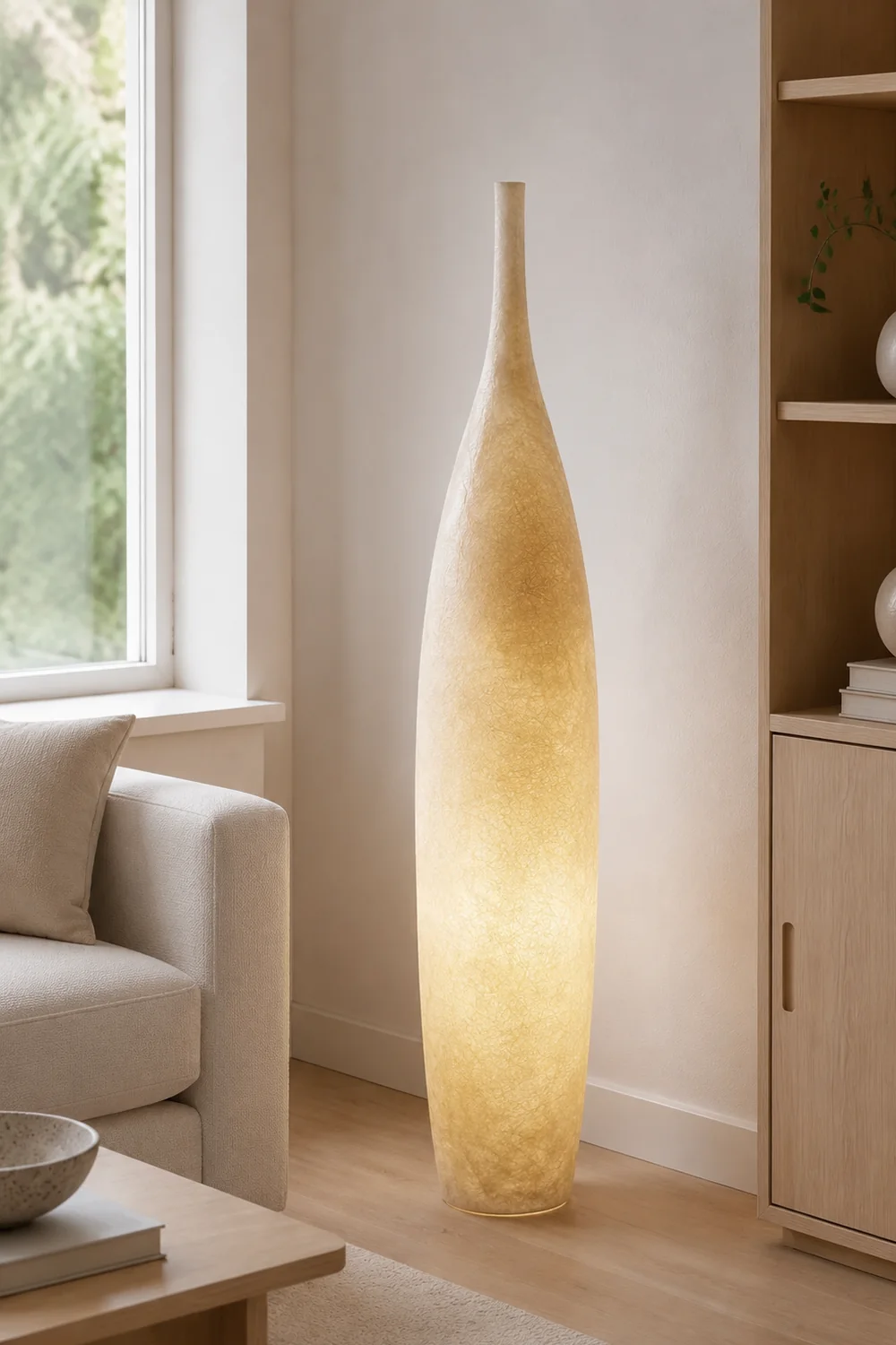 Byers Stehlampe, Harz, 4 Farben, 92/142CM Lang - Lumpaz
