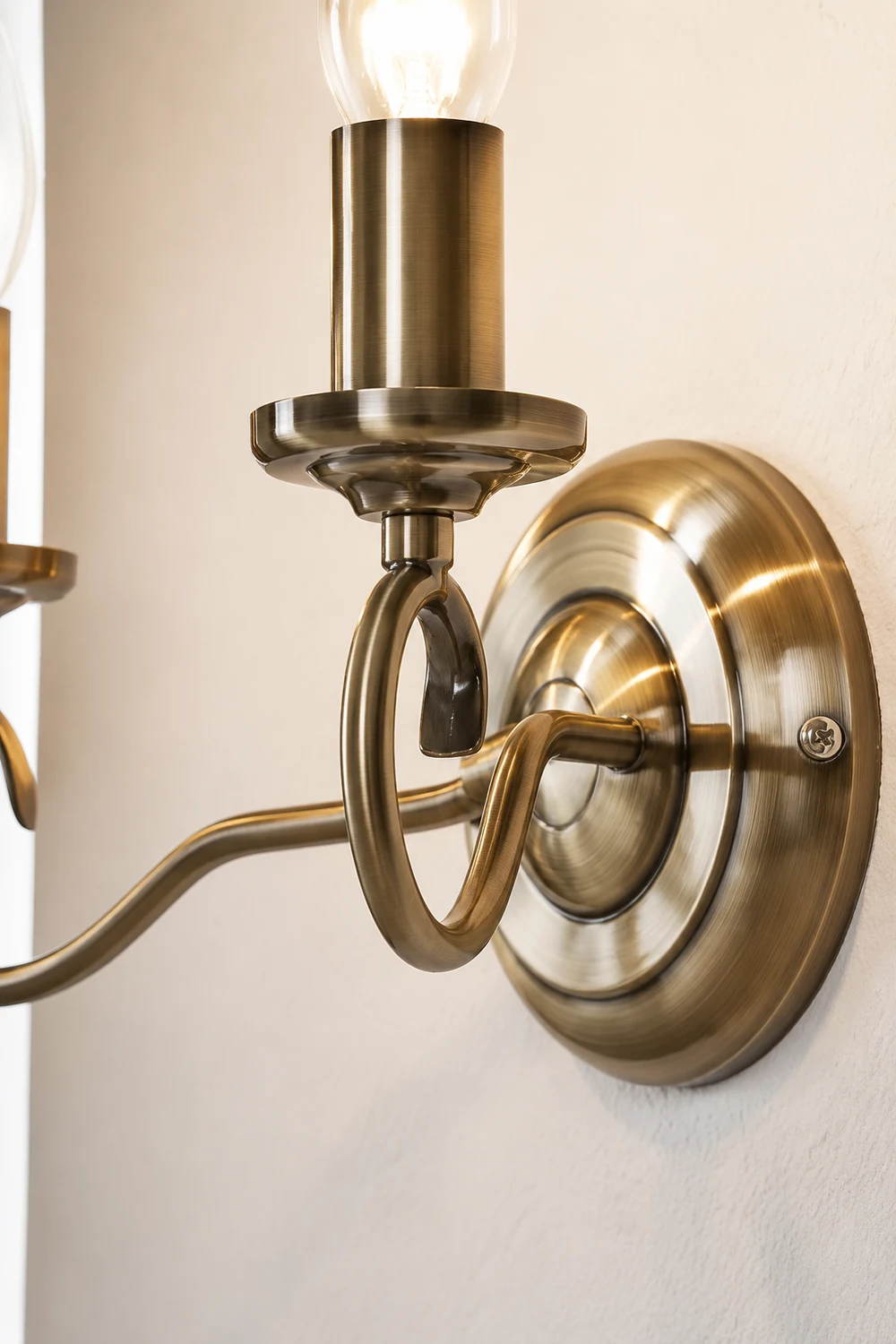 Silva Antikes Messing Wandleuchter, 2-flammig - Lumpaz