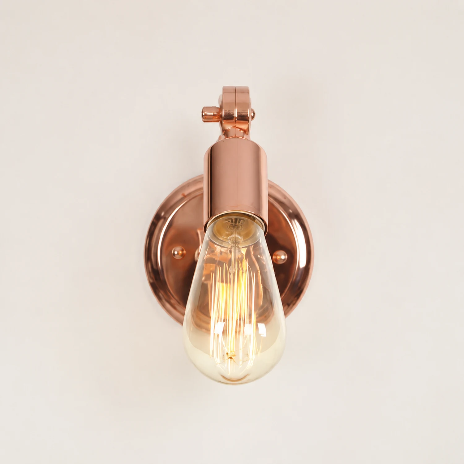 Alessio Bulb Rosafarbige Gold Wandleuchte - Lumpaz
