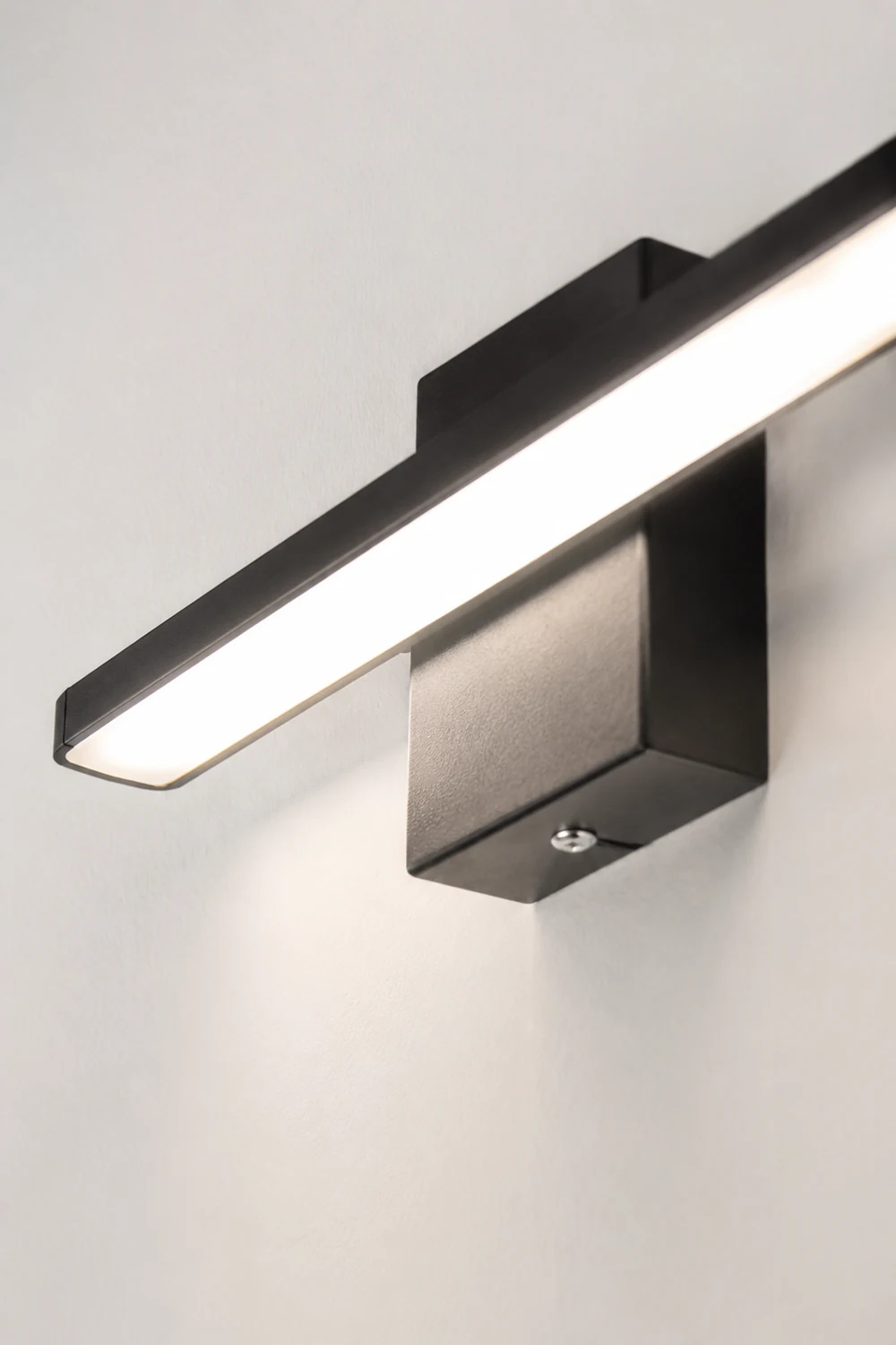 Edge Spiegelfront Waschtisch-Wandleuchte, Quadratisch & Linear, Metall, 40CM Lang - Lumpaz