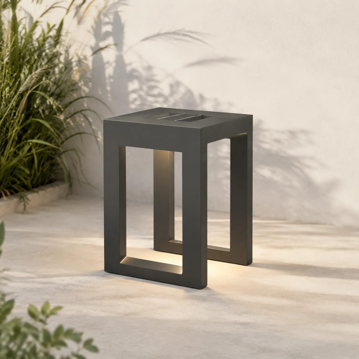 Orr Außenstehleuchte Rechteckig, Hohle, Höhe 40/50/60CM - Lumpaz