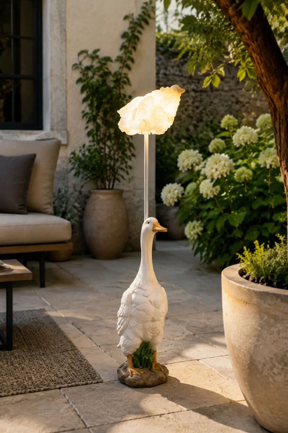 Minori Gartendekoration Gansform, Solar, 3 Stile - Lumpaz