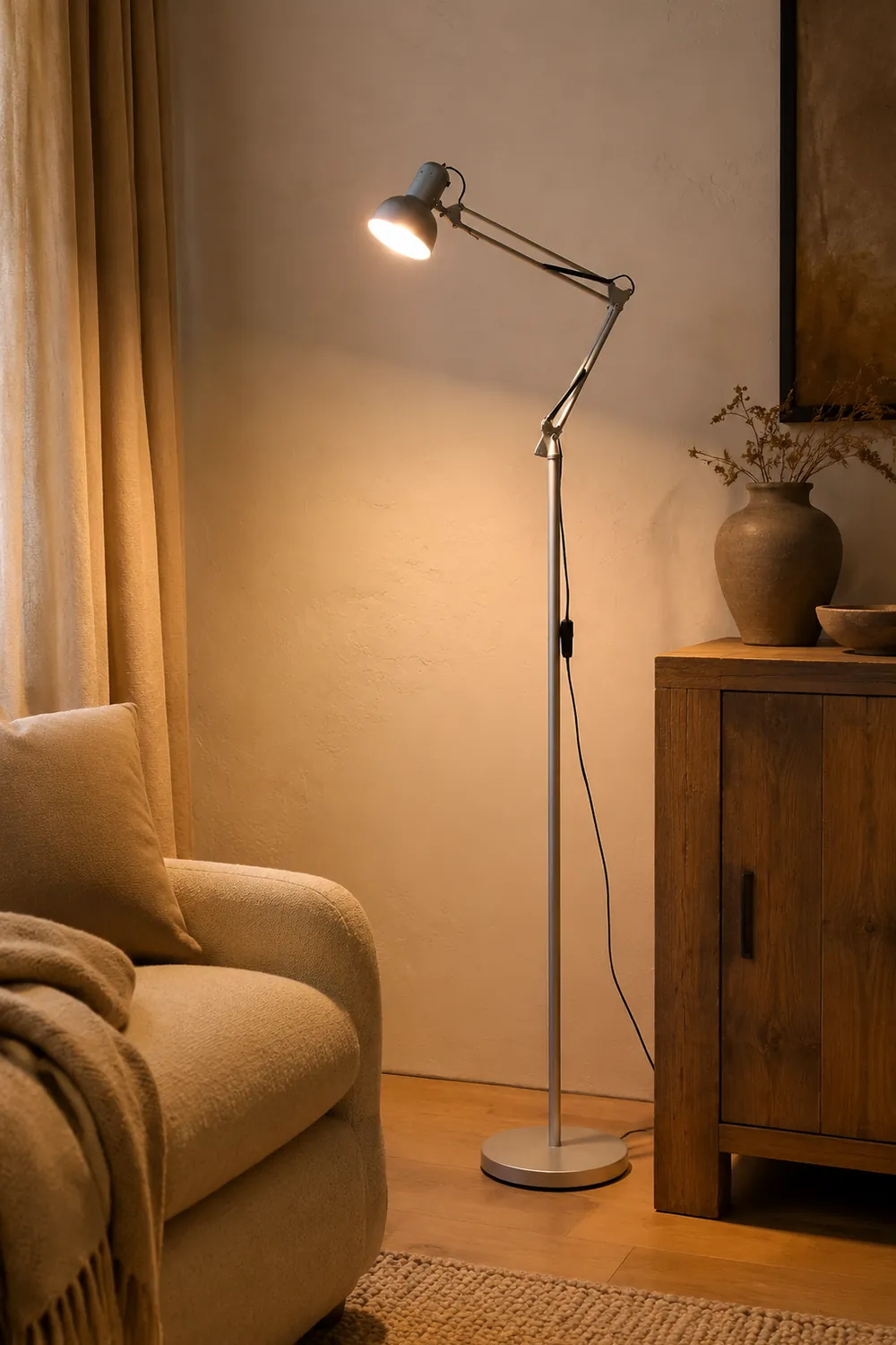 Morandi Stehlampe, Metall, 5 Farben, 185CM Lang - Lumpaz