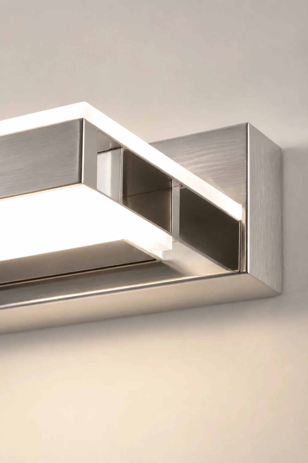 Leigh Quadratische Block-Spiegelfront-Wandleuchte, 1/2/3/4-flammig - Lumpaz