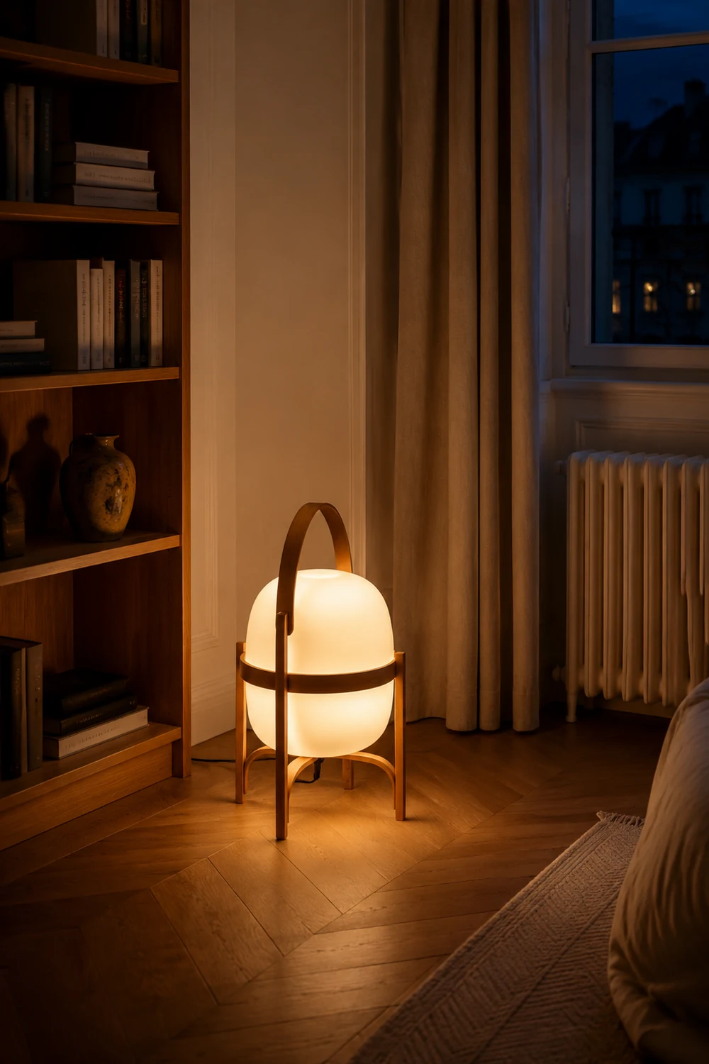 Ozawa Stehleuchte, Holz, 52CM Lang - Lumpaz