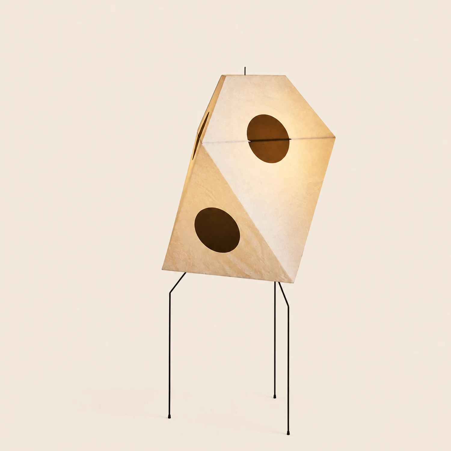 Renée Stehleuchte Kunstdruckpapier & Metall, 48CM Lang - Lumpaz