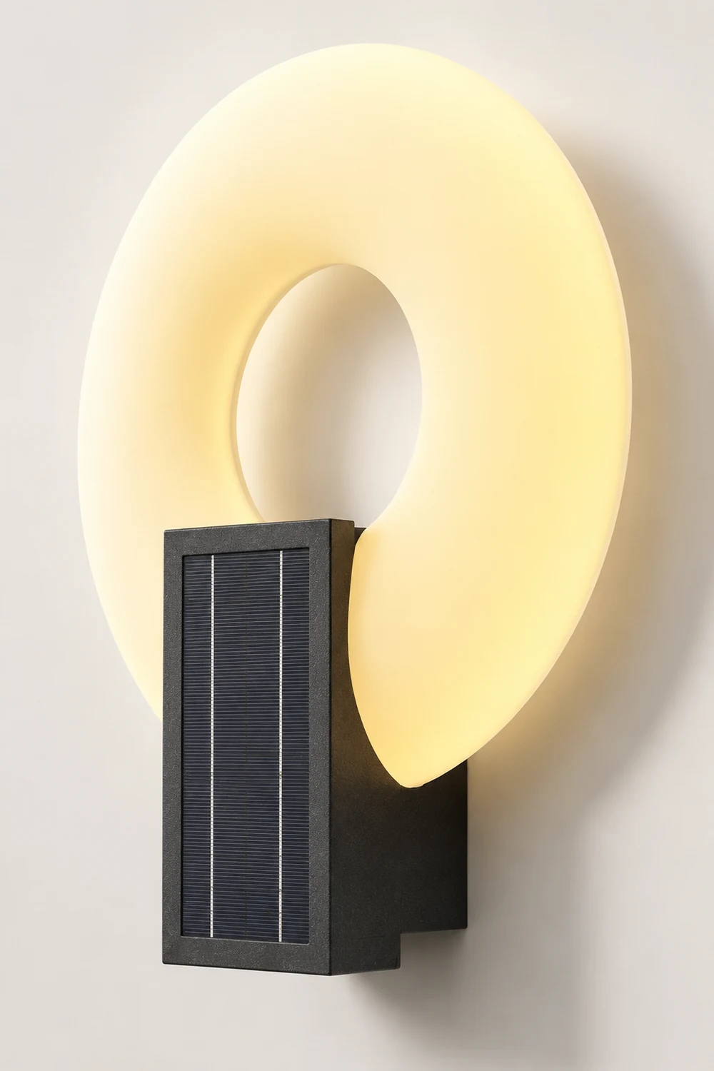 Isaac Außenwandlleuchte Ring, Solar - Lumpaz