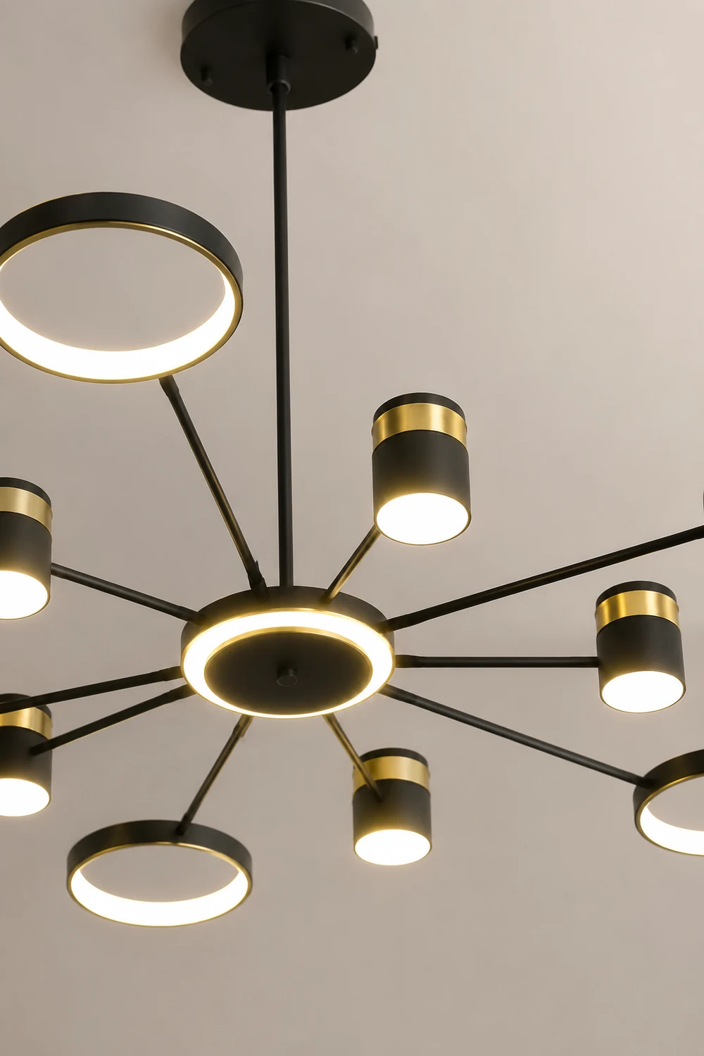 Moderner Kronleuchter Projektionslicht LED Sternenhimmel Lampe für Flur Schlafzimmer Wohnzimmer - Lumpaz