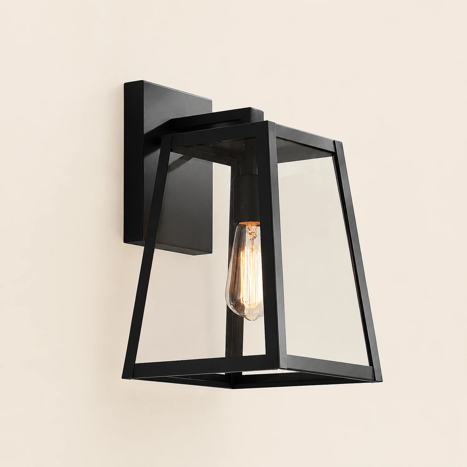Alessio Schwarz Außenbereich Wandlampe, ∅20CM - Lumpaz