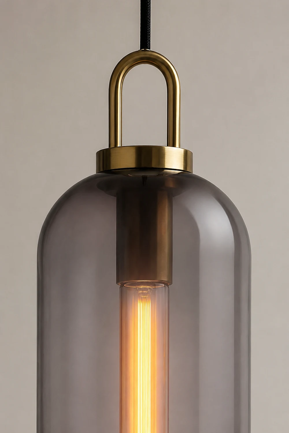 Hailie Pendelleuchte Klar /Matt Glas 2 Farbe, ∅13/15CM - Lumpaz