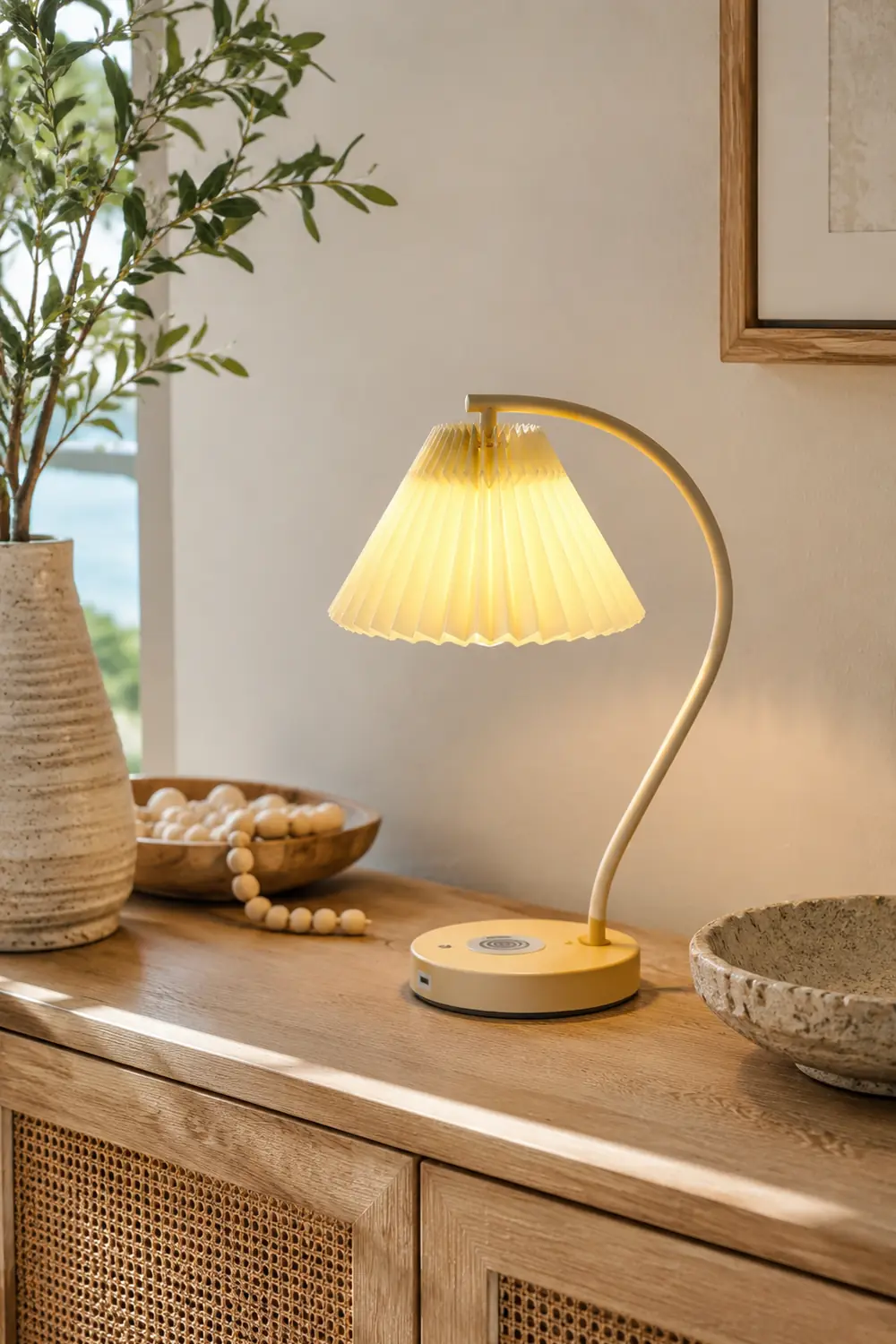 Ozawa Plissierte Tischlampe, 2 Farben - Lumpaz