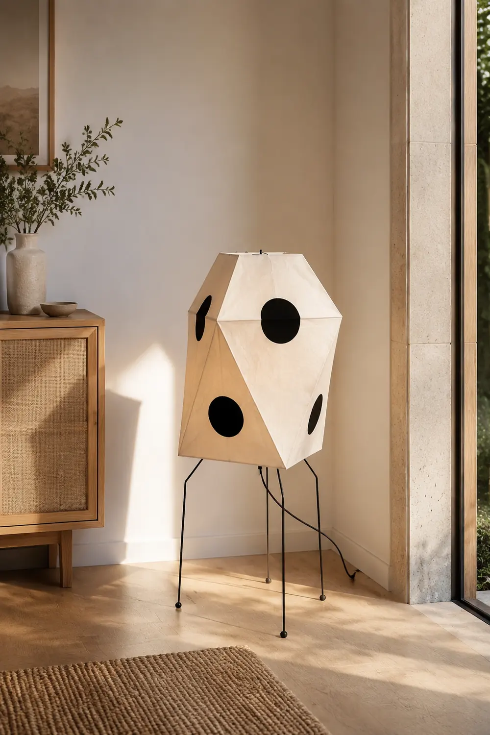 Renée Stehleuchte Kunstdruckpapier & Metall, 48CM Lang - Lumpaz