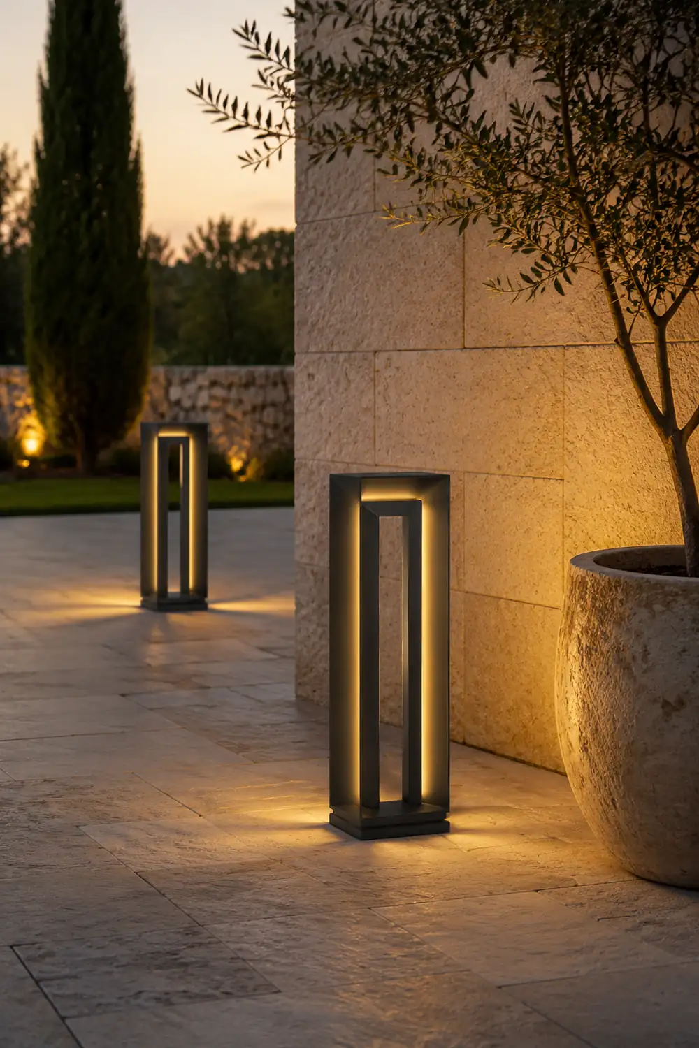 Pena Außen-Wegeleuchte Rechteckig, Solar, 62CM Lang - Lumpaz